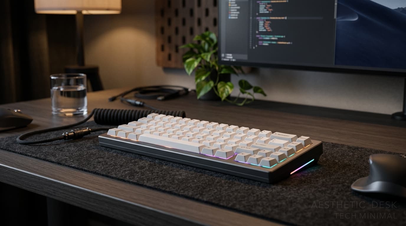 Mechanical Keyboard Aesthetic Workspace